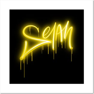 Selah - Yellow Neon - Christian Tee Posters and Art